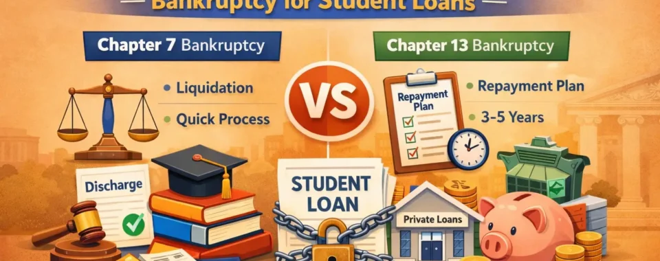 Chapter 7 vs Chapter 13 Bankruptcy for Student Loans