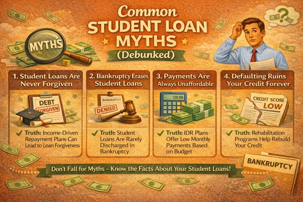 Common Student Loan Myths (Debunked)