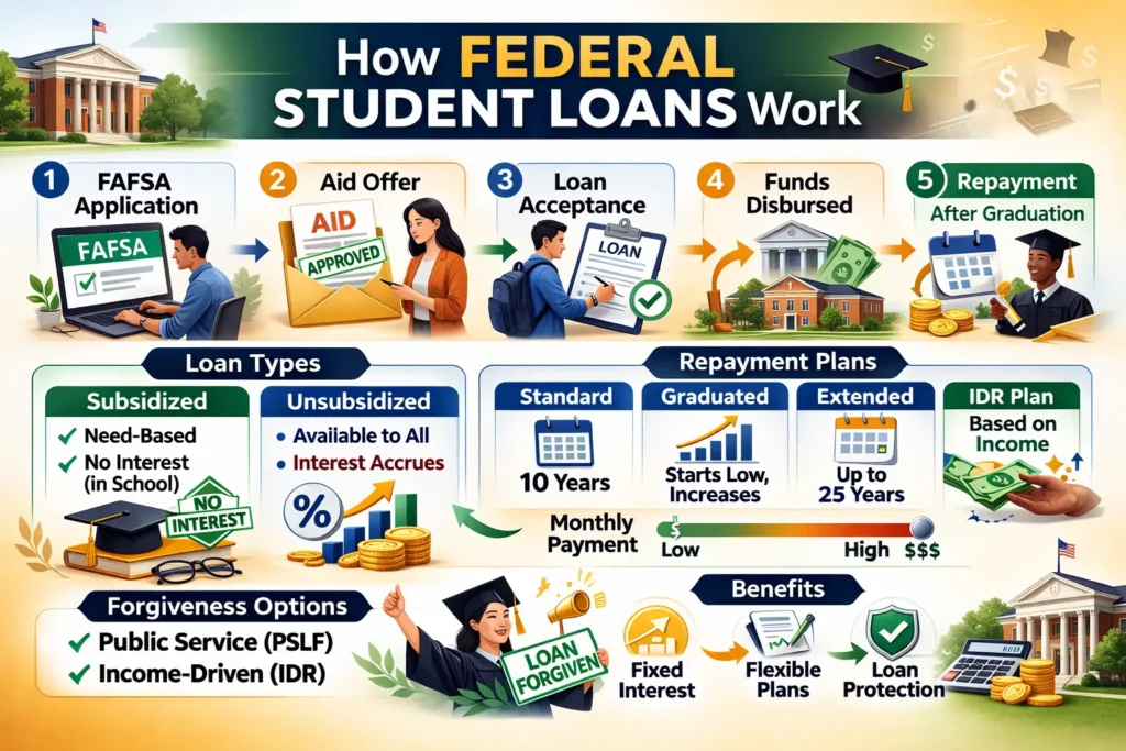 How Do Federal Student Loans Work Step by Step