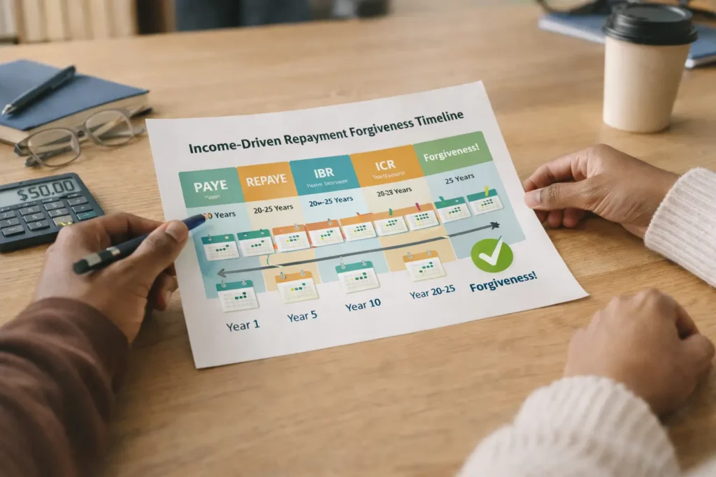 income driven repayment student loan forgiveness 20 to 25 years